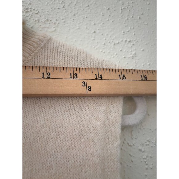 Zara Turtle Neck Sleeveless Knit Sweater Dress Beige L - Picture 5 of 13